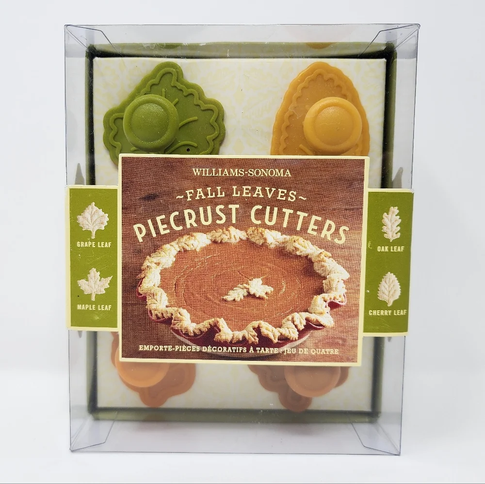 William Sonoma Fall Leaves Pie Crust Citters 4 Pack
